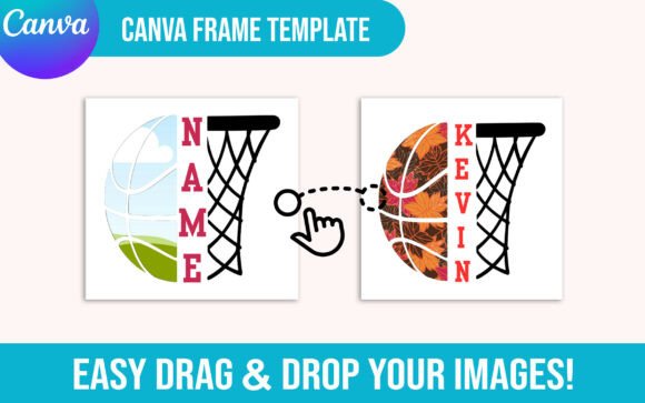 Download Editable Basketball Canva Frame Template - Editable basketball Collection