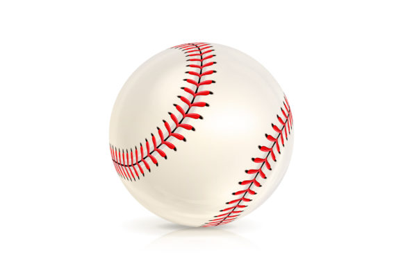 Download Baseball Leather Ball Close-up Isolated - Baseball leather Collection