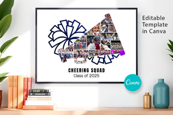 Download Cheerleader Photo Collage Canva Frame - Premium Resources