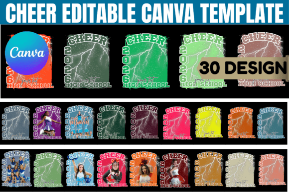 Download Cheer Editable Canva Template Bundle - Premium Resources