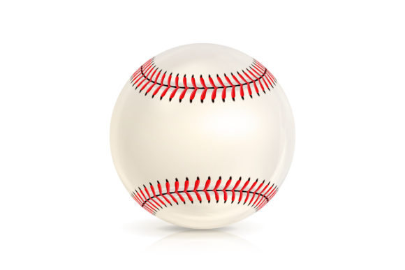 Download Baseball Leather Ball Close-up Isolated - Baseball leather Collection